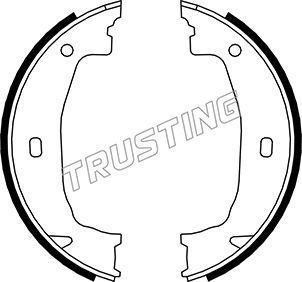 Trusting 019.028 - Brake Shoe Set, parking brake autospares.lv