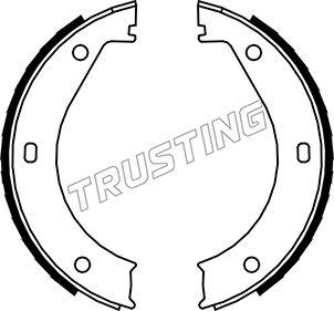 Trusting 019.023 - Brake Shoe Set, parking brake autospares.lv