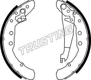 Trusting 016.021 - Brake Shoe Set autospares.lv