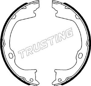 Trusting 088.243 - Brake Shoe Set, parking brake autospares.lv