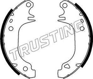 Trusting 088.210 - Brake Shoe Set autospares.lv