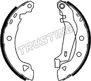 Trusting 088.218Y - Brake Shoe Set autospares.lv