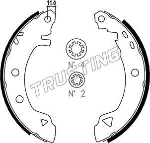 Trusting 088.218 - Brake Shoe Set autospares.lv