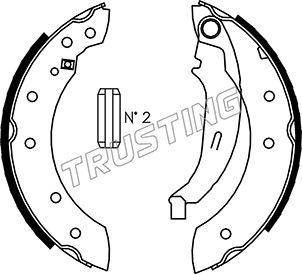 Trusting 088.222 - Brake Shoe Set autospares.lv