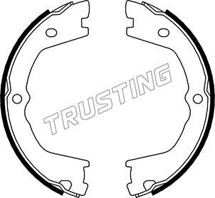 Trusting 034.110 - Brake Shoe Set, parking brake autospares.lv