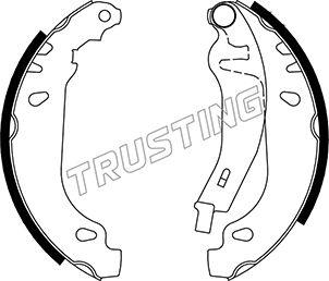 Trusting 022.032Y - Brake Shoe Set autospares.lv