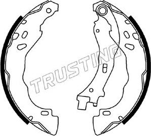 Trusting 022.037 - Brake Shoe Set autospares.lv