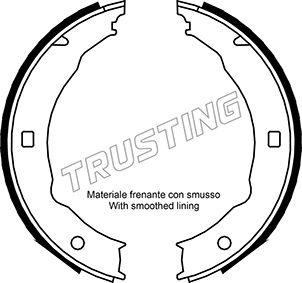 Trusting 079.193 - Brake Shoe Set, parking brake autospares.lv