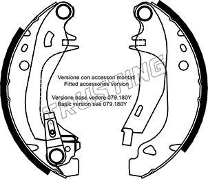 Trusting 079.192Y - Brake Shoe Set autospares.lv