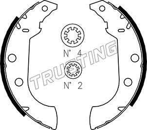 Trusting 079.186 - Brake Shoe Set autospares.lv