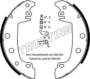 Trusting 079.187K - Brake Shoe Set autospares.lv