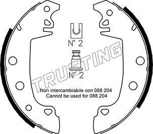 Trusting 079.187 - Brake Shoe Set autospares.lv