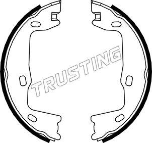 Trusting 073.159 - Brake Shoe Set, parking brake autospares.lv