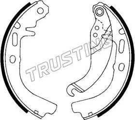 Trusting 073.161 - Brake Shoe Set autospares.lv