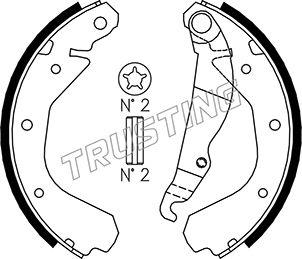 Trusting 073.162 - Brake Shoe Set autospares.lv