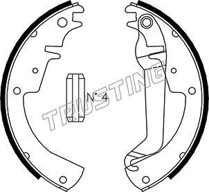 Trusting 073.174 - Brake Shoe Set autospares.lv