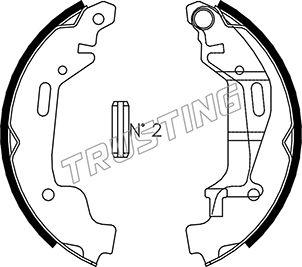 Trusting 073.172 - Brake Shoe Set autospares.lv