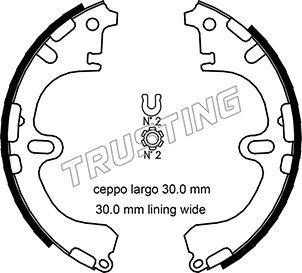 Trusting 115.303 - Brake Shoe Set autospares.lv