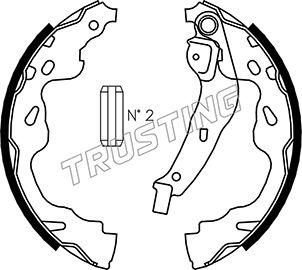 Trusting 115.310 - Brake Shoe Set autospares.lv