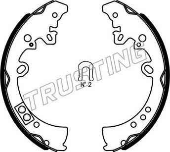 Trusting 115.317S - Brake Shoe Set autospares.lv