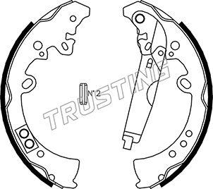 Trusting 115.317 - Brake Shoe Set autospares.lv