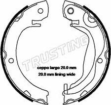 Trusting 115.325 - Brake Shoe Set, parking brake autospares.lv