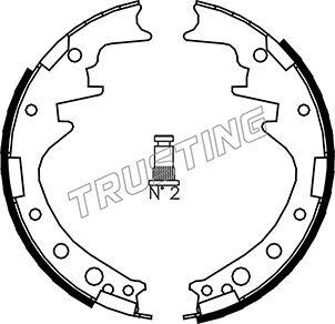 Trusting 115.249 - Brake Shoe Set autospares.lv