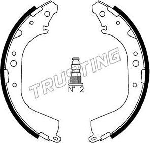 Trusting 115.288 - Brake Shoe Set autospares.lv