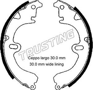 Trusting 115.274 - Brake Shoe Set autospares.lv