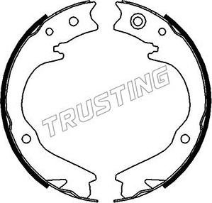 Trusting 110.338 - Brake Shoe Set, parking brake autospares.lv