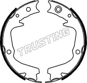 Trusting 110.337 - Brake Shoe Set, parking brake autospares.lv
