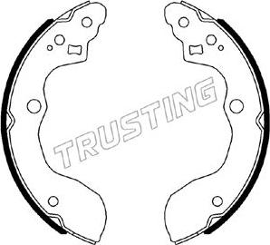 Trusting 111.257 - Brake Shoe Set autospares.lv