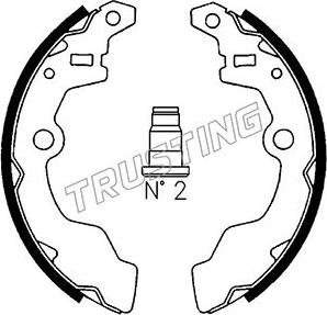 Trusting 111.236 - Brake Shoe Set autospares.lv