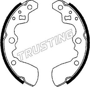 Trusting 111.238 - Brake Shoe Set autospares.lv