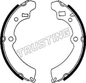 Trusting 111.232 - Brake Shoe Set autospares.lv