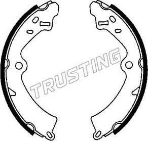 Trusting 111.228 - Brake Shoe Set autospares.lv