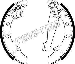 Trusting 124.284 - Brake Shoe Set autospares.lv