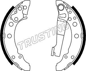 Trusting 124.280 - Brake Shoe Set autospares.lv