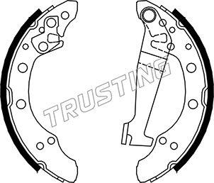 Trusting 124.274 - Brake Shoe Set autospares.lv