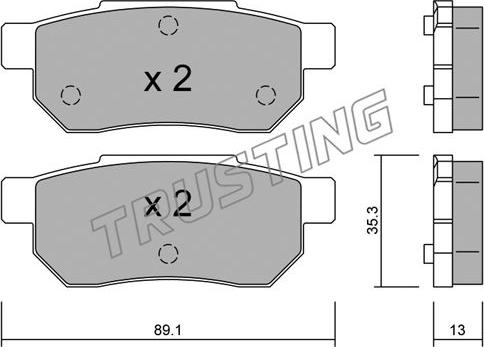 Japanparts JPP-402AF - Brake Pad Set, disc brake autospares.lv