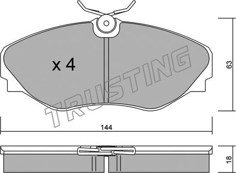 Valeo 670669 - Brake Pad Set, disc brake autospares.lv