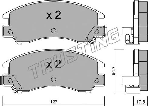 Protechnic PRP0724 - Brake Pad Set, disc brake autospares.lv