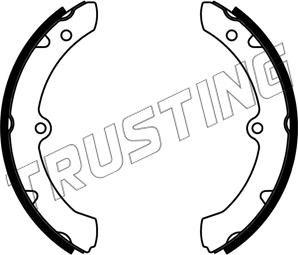 Trusting 253.681 - Brake Shoe Set autospares.lv