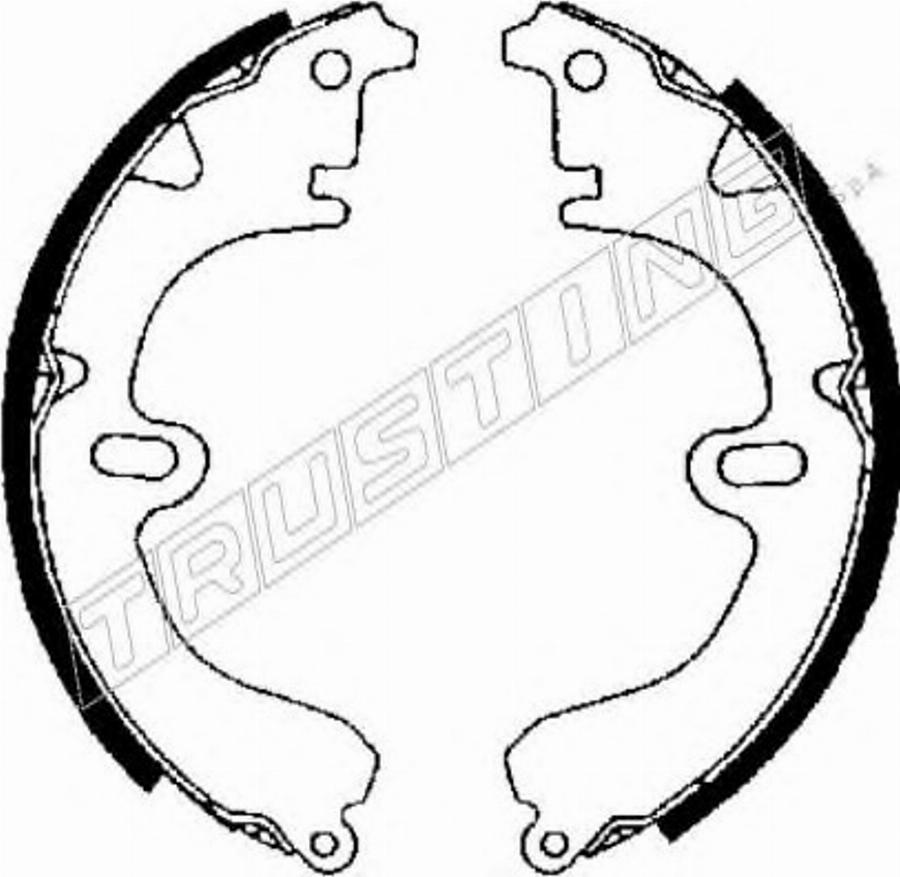 Trusting 7321 - Brake Shoe Set autospares.lv