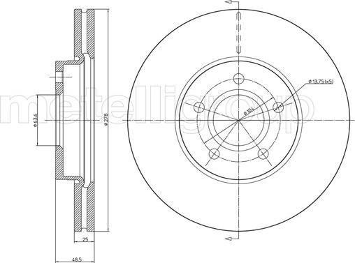 Trusting DF985 - Brake Disc autospares.lv