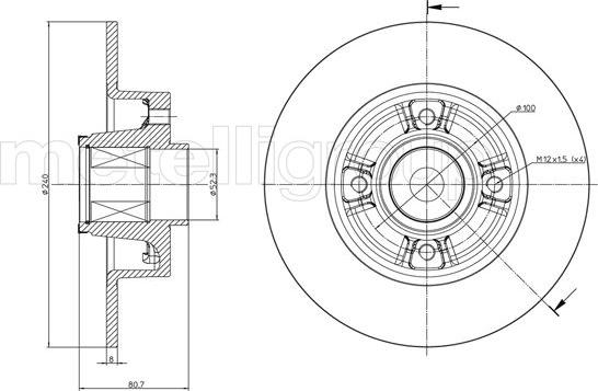 Trusting DF416A - Brake Disc autospares.lv