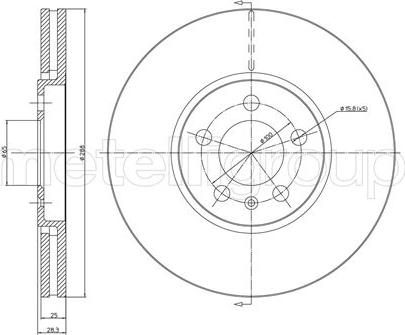 Trusting DF413 - Brake Disc autospares.lv