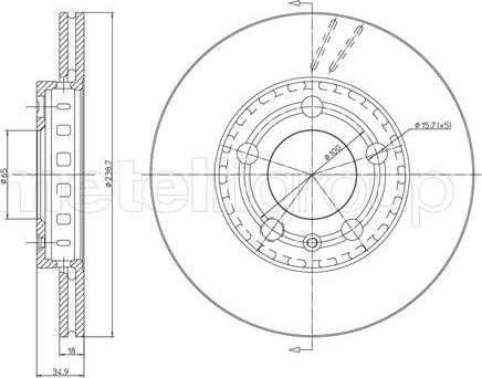 Trusting DF553 - Brake Disc autospares.lv