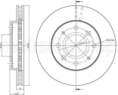 Automega 210044021 - Brake Disc autospares.lv