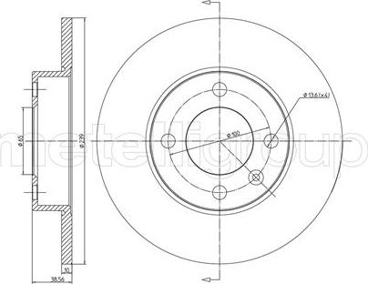 Trusting DF004 - Brake Disc autospares.lv